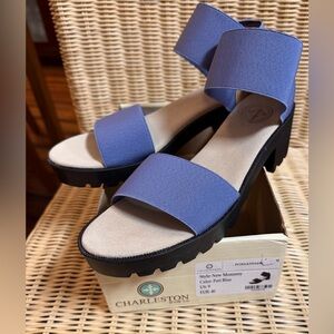 Charleston Shoe Co. Peri Blue Monterey Sandals